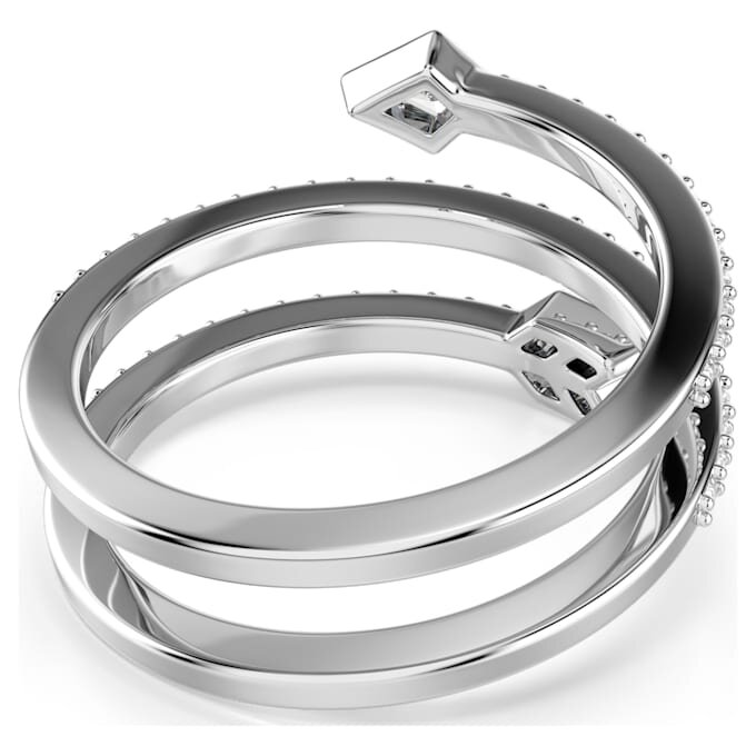 Idyllia-motivring med blandede slipinger, pil, hvit, rhodiumbelagt Idyllia-motivring med blandede slipinger, pil, hvit, rhodiumbelagt