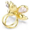 Idyllia-motivring med blandede slipninger, blomst, flerfarget, gullbelagt Idyllia-motivring med blandede slipninger, blomst, flerfarget, gullbelagt