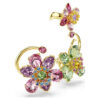 Idyllia ørecuff-sett (3), asymmetrisk design, blandede slipinger, blomst, flerfarget, gullbelagt Idyllia ørecuff-sett (3), asymmetrisk design, blandede slipinger, blomst, flerfarget, gullbelagt