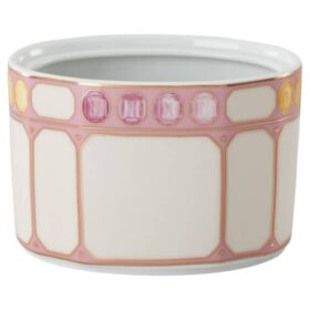 Idyllia sukkerskål i porselen, rosa