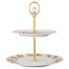 Idyllia éTagèRe porselen, krystalltrykk-motiv, Lily Citron, liten, flerfarget Idyllia éTagèRe porselen, krystalltrykk-motiv, Lily Citron, liten, flerfarget