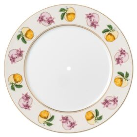 Idyllia éTagèRe porselen, krystalltrykk-motiv, Lily Citron, liten, flerfarget