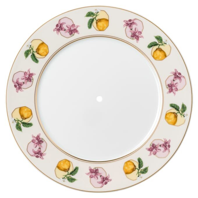 Idyllia éTagèRe porselen, krystalltrykk-motiv, Lily Citron, liten, flerfarget Idyllia éTagèRe porselen, krystalltrykk-motiv, Lily Citron, liten, flerfarget
