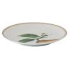 Idyllia-tallerken i porselen, krystalltrykk-motiv, sitron, beige