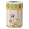 Idyllia-vase i porselen, krystallmønster, blomst, gul Idyllia-vase i porselen, krystallmønster, blomst, gul