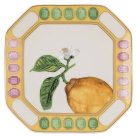 Idyllia Vide Poche-porselen, krystalltrykk-motiv, sitron, gul Idyllia Vide Poche-porselen, krystalltrykk-motiv, sitron, gul