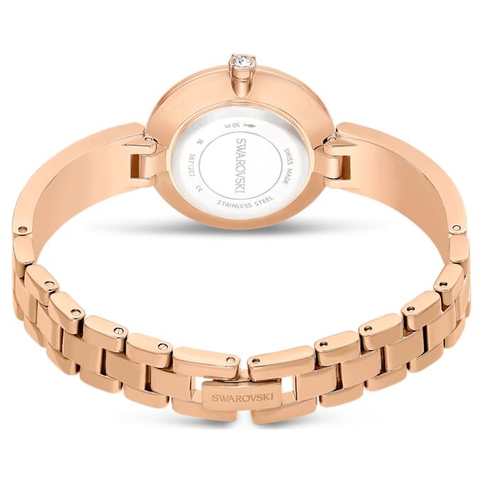 Illumina-klokke, sveitsiskprodusert, metallarmbånd, rosagullfarget, rosagullfarget finish Illumina-klokke, sveitsiskprodusert, metallarmbånd, rosagullfarget, rosagullfarget finish