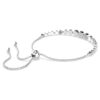 Imber-armbånd med blandede runde slipninger, hvitt, rhodiumbelagt Imber-armbånd med blandede runde slipninger, hvitt, rhodiumbelagt