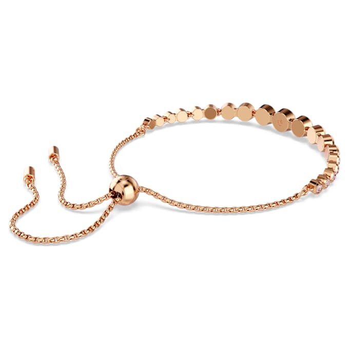 Imber-armbånd med blandede runde slipninger, rosa, rosagullbelagt Imber-armbånd med blandede runde slipninger, rosa, rosagullbelagt