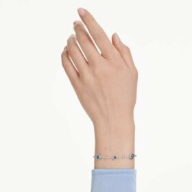 imber armbnd med rundslipte steiner bltt rhodiumbelagt 1 280x280 - Imber-armb&aring;nd med rundslipte steiner, bl&aring;tt, rhodiumbelagt
