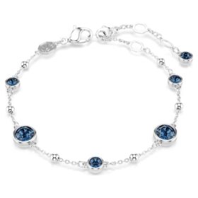 imber armbnd med rundslipte steiner bltt rhodiumbelagt 2 280x280 - Imber-armb&aring;nd med rundslipte steiner, bl&aring;tt, rhodiumbelagt