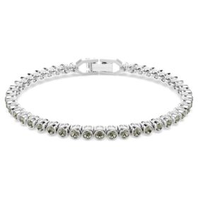 Imber Emily tennisarmbånd med rundslipte krystaller, svart, rhodiumbelagt Imber Emily tennisarmbånd med rundslipte krystaller, svart, rhodiumbelagt