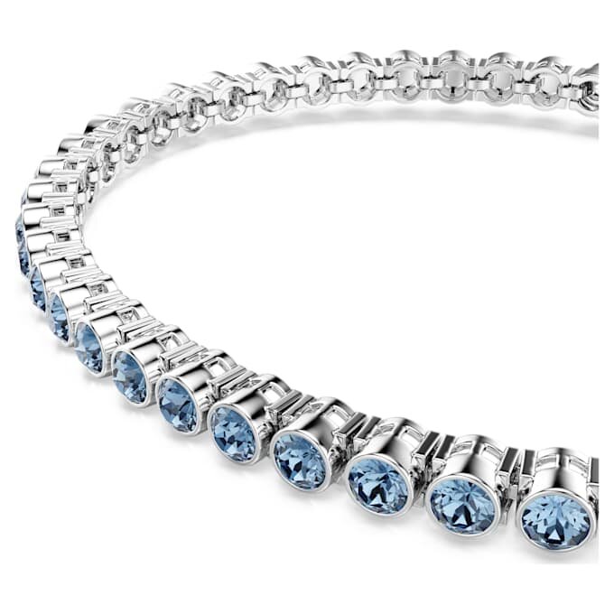 Imber Emily tennisarmbånd, rundslipt, blå, rhodiumbelagt Imber Emily tennisarmbånd, rundslipt, blå, rhodiumbelagt