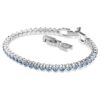Imber Emily tennisarmbånd, rundslipt, blå, rhodiumbelagt Imber Emily tennisarmbånd, rundslipt, blå, rhodiumbelagt