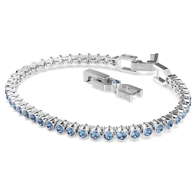 Imber Emily tennisarmbånd, rundslipt, blå, rhodiumbelagt Imber Emily tennisarmbånd, rundslipt, blå, rhodiumbelagt