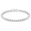 Imber Emily tennisarmbånd, rundslipt, hvitt, rhodiumbelagt Imber Emily tennisarmbånd, rundslipt, hvitt, rhodiumbelagt