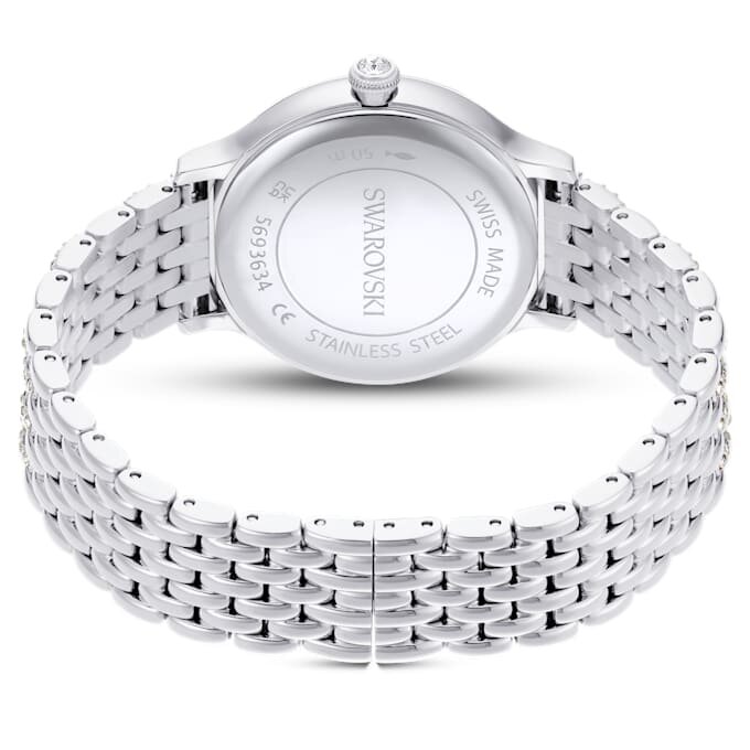 Imber-klokke, sveitsiskprodusert, metallarmbånd, sølvfarget, rustfritt stål Imber-klokke, sveitsiskprodusert, metallarmbånd, sølvfarget, rustfritt stål