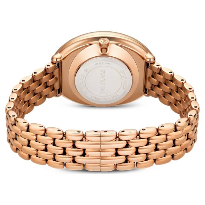 Imber Oval-klokke, sveitsiskprodusert, metallarmbånd, gullfarget, rosagullfarget finish Imber Oval-klokke, sveitsiskprodusert, metallarmbånd, gullfarget, rosagullfarget finish