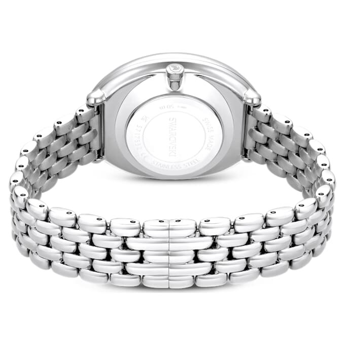 Imber Oval-klokke, sveitsiskprodusert, metallarmbånd, sølvfarget, rustfritt stål Imber Oval-klokke, sveitsiskprodusert, metallarmbånd, sølvfarget, rustfritt stål