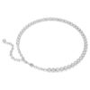 Imber Tennis-halskjede, rundslipt, hvit, rhodiumbelagt Imber Tennis-halskjede, rundslipt, hvit, rhodiumbelagt