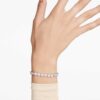 Imber tennisarmbånd med rundslipte krystaller, hvitt, rhodiumbelagt Imber tennisarmbånd med rundslipte krystaller, hvitt, rhodiumbelagt
