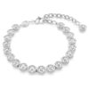 Imber tennisarmbånd med rundslipte krystaller, hvitt, rhodiumbelagt Imber tennisarmbånd med rundslipte krystaller, hvitt, rhodiumbelagt