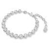 Imber tennisarmbånd med rundslipte krystaller, hvitt, rhodiumbelagt Imber tennisarmbånd med rundslipte krystaller, hvitt, rhodiumbelagt