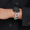 Kjedestropp til Apple Watch® 40 mm og 41 mm, sølvfarget, rustfritt stål