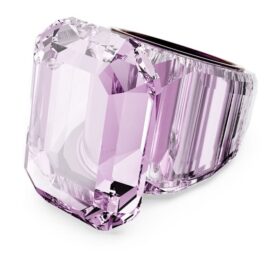 Lucent cocktailring med åttekantet slipning, rosa