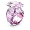 Lucent cocktailring med åttekantet slipning, rosa
