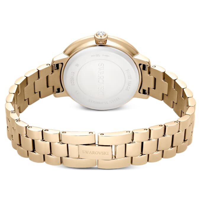 Matrix 3-Link-klokke, sveitsiskprodusert, metallarmbånd, gullfarget, champagnegullfarget finish Matrix 3-Link-klokke, sveitsiskprodusert, metallarmbånd, gullfarget, champagnegullfarget finish