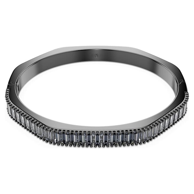 Matrix-armbånd med baguetteslipning, åttekantet form, grå, rutheniumbelagt Matrix-armbånd med baguetteslipning, åttekantet form, grå, rutheniumbelagt