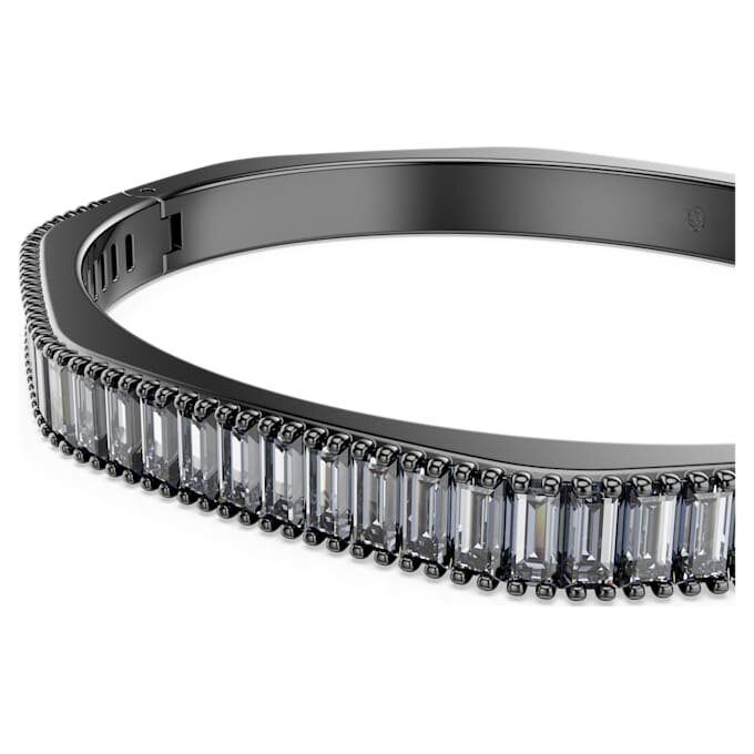 Matrix-armbånd med baguetteslipning, åttekantet form, grå, rutheniumbelagt Matrix-armbånd med baguetteslipning, åttekantet form, grå, rutheniumbelagt