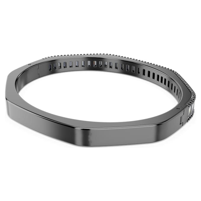 Matrix-armbånd med baguetteslipning, åttekantet form, grå, rutheniumbelagt Matrix-armbånd med baguetteslipning, åttekantet form, grå, rutheniumbelagt