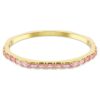 Matrix-armbånd med baguetteslipning, åttekantet form, rosa, gullfarget Matrix-armbånd med baguetteslipning, åttekantet form, rosa, gullfarget