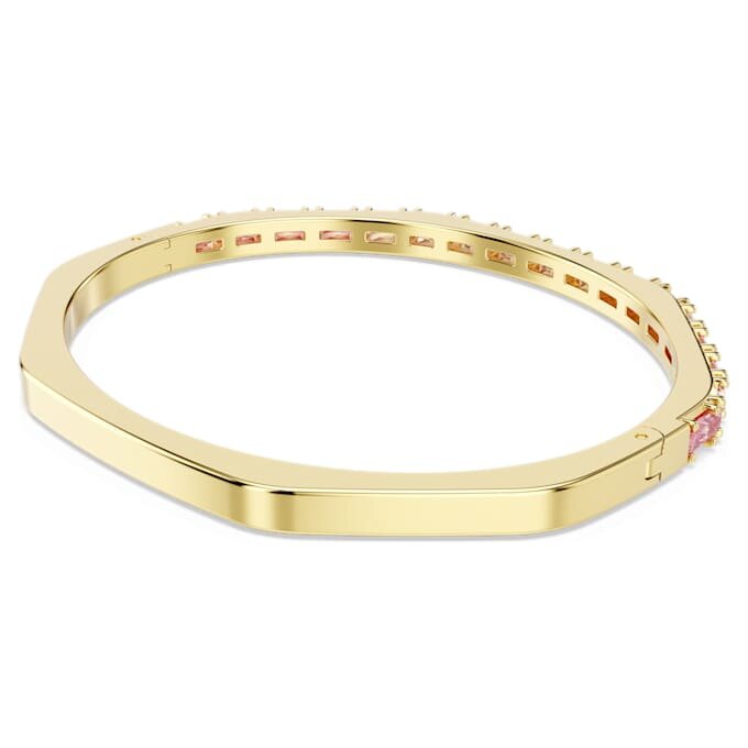Matrix-armbånd med baguetteslipning, åttekantet form, rosa, gullfarget Matrix-armbånd med baguetteslipning, åttekantet form, rosa, gullfarget