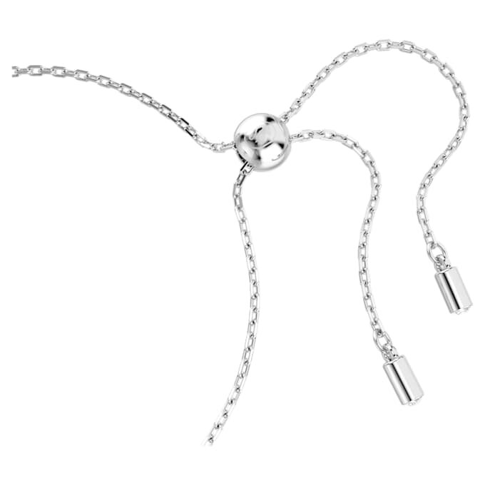 Matrix-armbånd med baguetteslipte steiner, knute, hvitt, rhodiumbelagt Matrix-armbånd med baguetteslipte steiner, knute, hvitt, rhodiumbelagt