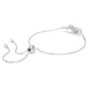 Matrix-armbånd med baguetteslipte steiner, knute, hvitt, rhodiumbelagt Matrix-armbånd med baguetteslipte steiner, knute, hvitt, rhodiumbelagt