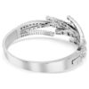 Matrix-armbånd med blandede slipinger, hvitt, rhodiumbelagt Matrix-armbånd med blandede slipinger, hvitt, rhodiumbelagt