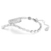 Matrix-armbånd med blandede slipninger, hvitt, rhodiumbelagt Matrix-armbånd med blandede slipninger, hvitt, rhodiumbelagt
