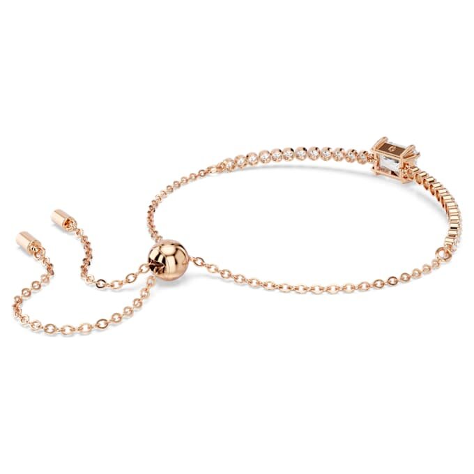 Matrix-armbånd med blandede slipninger, hvitt, rosagullbelagt Matrix-armbånd med blandede slipninger, hvitt, rosagullbelagt