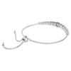 Matrix-armbånd med gradient av runde slipninger, hvitt, rhodiumbelagt Matrix-armbånd med gradient av runde slipninger, hvitt, rhodiumbelagt