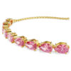 Matrix-armbånd med pæreformet sliping, rosa, gullbelagt Matrix-armbånd med pæreformet sliping, rosa, gullbelagt