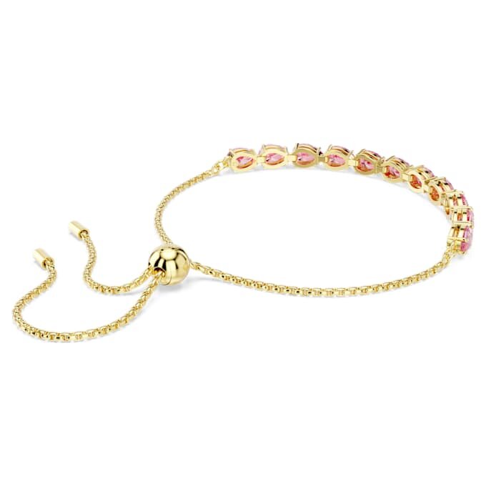 Matrix-armbånd med pæreformet sliping, rosa, gullbelagt Matrix-armbånd med pæreformet sliping, rosa, gullbelagt