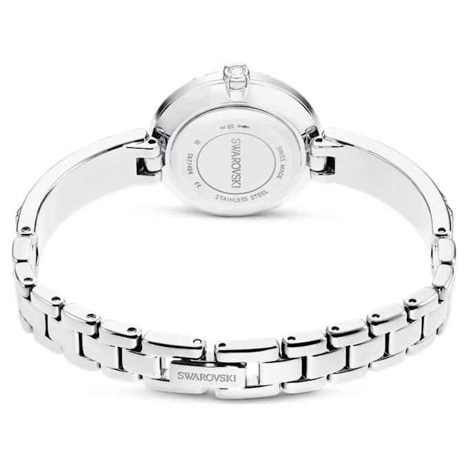 Matrix armbåndsur, sveitsiskprodusert, krystallarmbånd, hvitt, rustfritt stål Matrix armbåndsur, sveitsiskprodusert, krystallarmbånd, hvitt, rustfritt stål