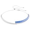 Matrix-choker med blandede slipninger, blå, rhodiumbelagt Matrix-choker med blandede slipninger, blå, rhodiumbelagt