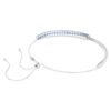 Matrix-choker med blandede slipninger, blå, rhodiumbelagt Matrix-choker med blandede slipninger, blå, rhodiumbelagt