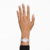 Matrix Octagon-klokke med baguetteslipte steiner, metallarmbånd, sølvfarget, rustfritt stål Matrix Octagon-klokke med baguetteslipte steiner, metallarmbånd, sølvfarget, rustfritt stål
