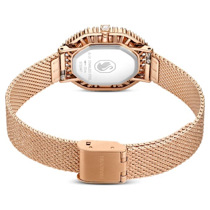 Matrix Octagon-klokke med metallarmbånd, rosagullfarget, rosagullfarget finish Matrix Octagon-klokke med metallarmbånd, rosagullfarget, rosagullfarget finish