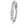 Matrix-ring, hvit, rhodiumbelagt Matrix-ring, hvit, rhodiumbelagt